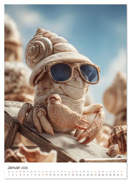 Produktbild: Pfoten im Sand (Wandkalender 2026 DIN A3 hoch), CALVENDO Monatskalender