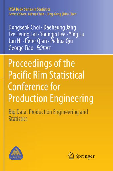 Produktbild: Proceedings of the Pacific Rim Statistical Conference for Production Engineering