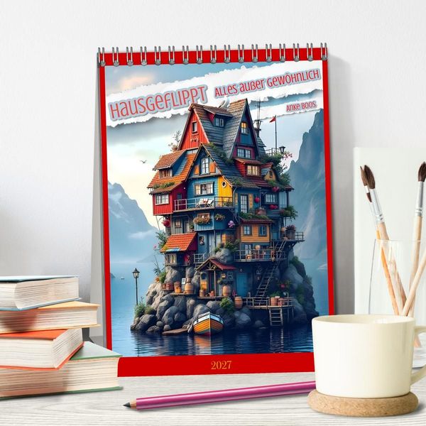 Produktbild: Hausgeflippt (Tischkalender 2027 DIN A5 hoch), CALVENDO Monatskalender