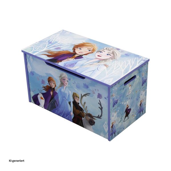 Produktbild: HTI-Living Frozen Spielzeugkiste mit Deckel Kinder Aufbewahrungsbox Lila