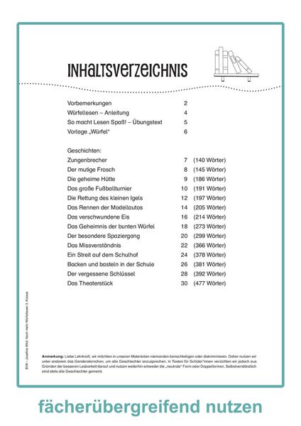 Produktbild: Noch mehr W&uuml;rfellesen 3. Klasse
