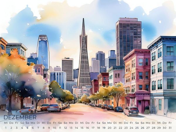Produktbild: Kalifornien Artwork Edition Kalender 2027