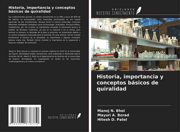 Produktbild: Historia, importancia y conceptos b&aacute;sicos de quiralidad