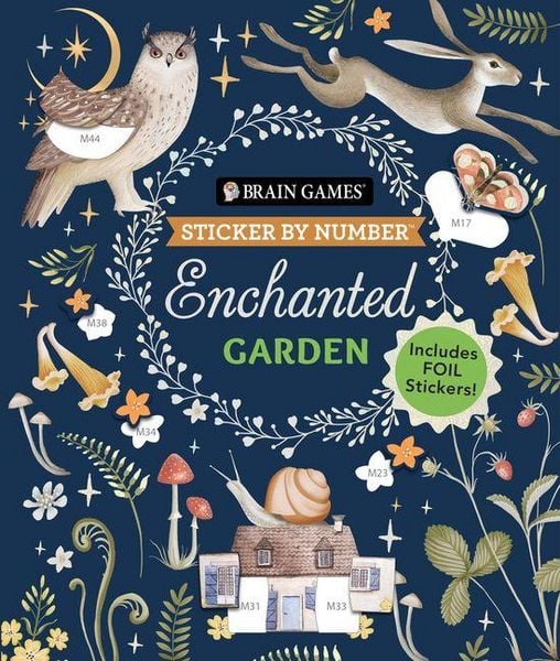 Produktbild: Brain Games - Sticker by Number: Enchanted Garden (24 Images to Sticker)