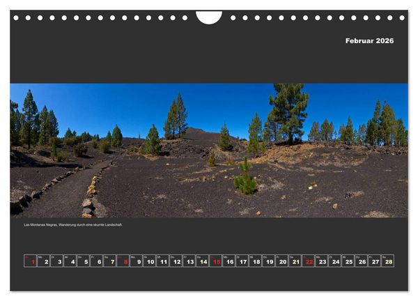 Produktbild: Teneriffa im Panorama (Wandkalender 2026 DIN A4 quer), CALVENDO Monatskalender