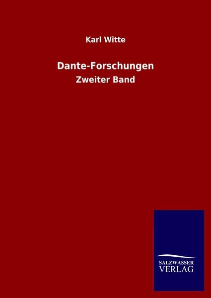 Produktbild: Dante-Forschungen