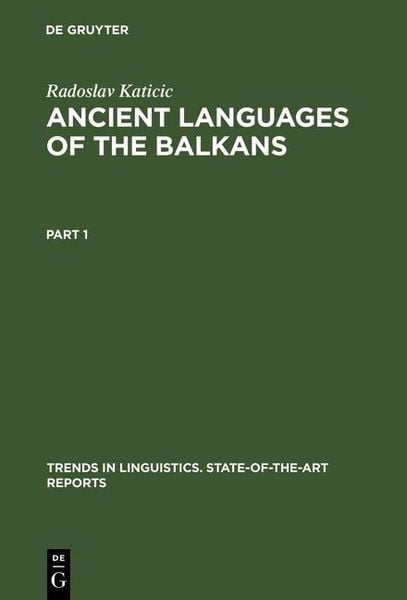 Produktbild: Ancient Languages of the Balkans