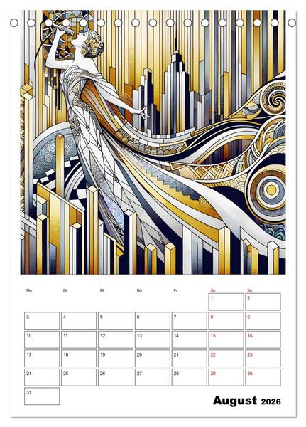 Produktbild: Taktvoll &ndash; Rhythmische Eleganz (Tischkalender 2026 DIN A5 hoch), CALVENDO Monatskalender