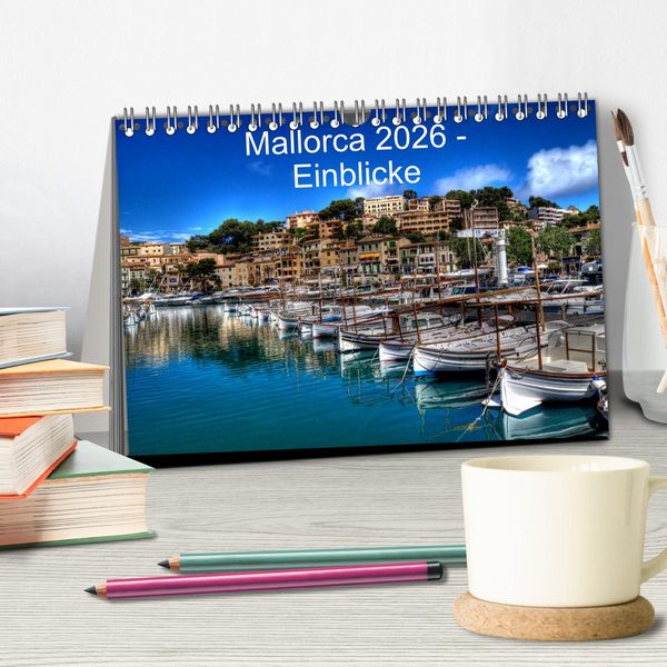 Produktbild: Mallorca 2026 - Einblicke (Tischkalender 2026 DIN A5 quer), CALVENDO Monatskalender