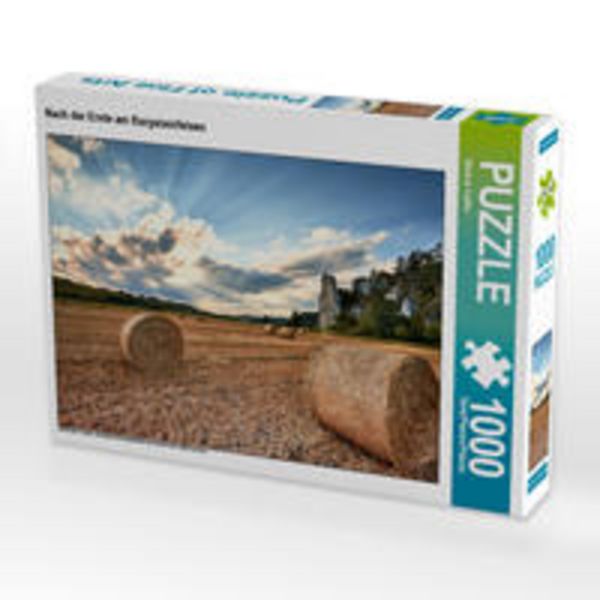 CALVENDO Puzzle Nach der Ernte am Burgsteinfelsen | 1000 Teile Lege-Größe 64x48cm Foto-Puzzle für glückliche Stunden