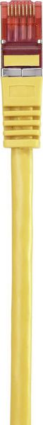 Produktbild: Renkforce RF-5372560 RJ45 Patchkabel CAT 6 S/FTP 3.00 m Gelb mit Rastnasenschutz, vergoldete Steckkontakte, Flammwidrig 1 St.
