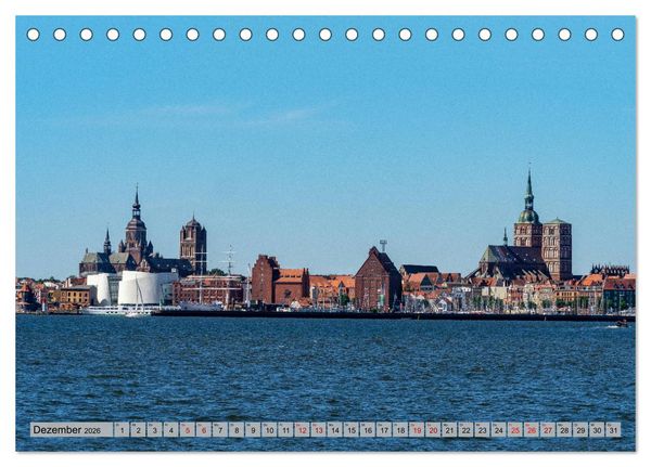 Produktbild: Stralsunder Impressionen (Tischkalender 2026 DIN A5 quer), CALVENDO Monatskalender