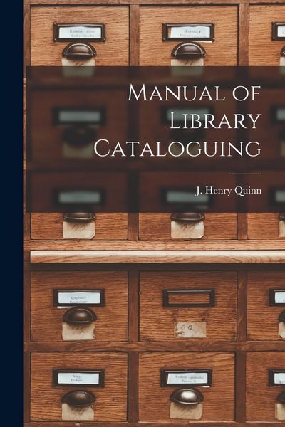 Produktbild: Manual of Library Cataloguing