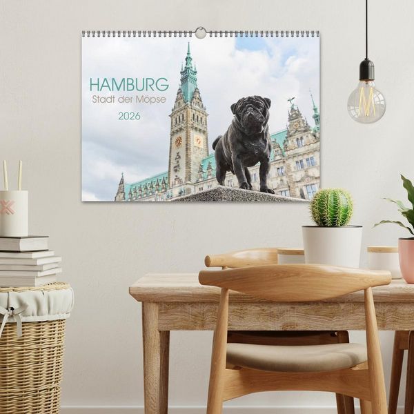 Produktbild: Hamburg - Stadt der M&ouml;pse (Wandkalender 2026 DIN A3 quer), CALVENDO Monatskalender