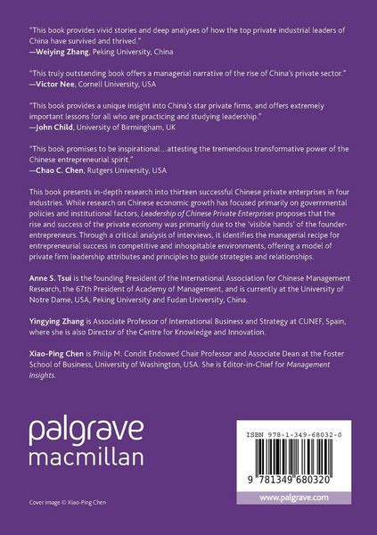 Produktbild: Leadership of Chinese Private Enterprises