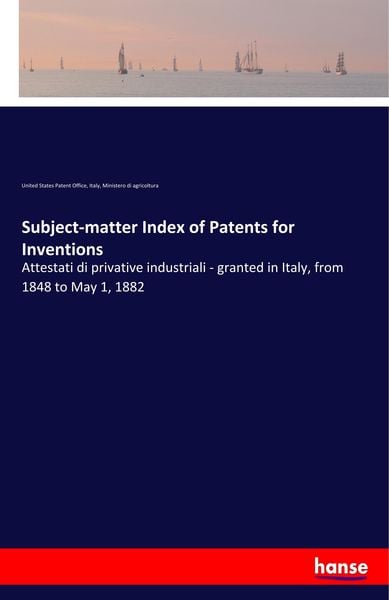 Produktbild: Subject-matter Index of Patents for Inventions