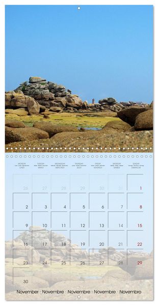 Produktbild: BRETAGNE - &Eacute;vasion au c&oelig;ur de la c&ocirc;te bretonne (Calendrier mural carr&eacute; 2026 30x30 cm) Calendrier double avec une page pour vos prises de notes