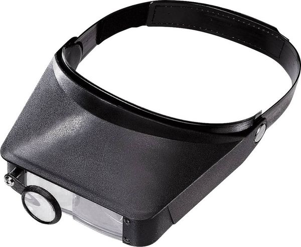 Produktbild: Basetech 2266930 2266930 Kopflupe Vergr&ouml;&szlig;erungsfaktor: 1.8 x, 2.3 x, 3.7 x, 4.8 x Schwarz