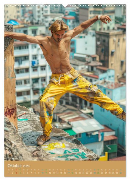 Produktbild: Urbanes Freerunning (hochwertiger Premium Wandkalender 2026 DIN A2 hoch), Kunstdruck in Hochglanz