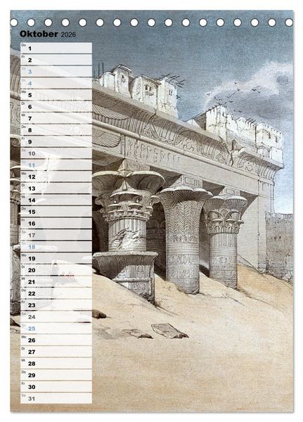 Produktbild: &Auml;gyptens Tempel (Tischkalender 2026 DIN A5 hoch), CALVENDO Monatskalender