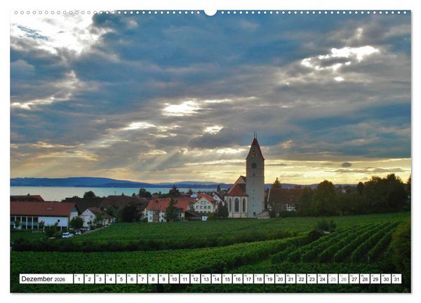 Produktbild: Am Bodenseeufer (hochwertiger Premium Wandkalender 2026 DIN A2 quer), Kunstdruck in Hochglanz