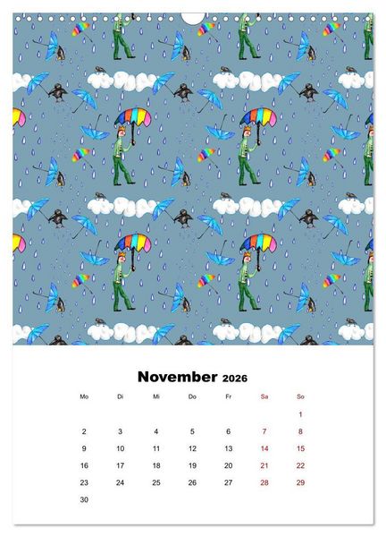 Produktbild: MUSTERMACKE (Wandkalender 2026 DIN A3 hoch), CALVENDO Monatskalender