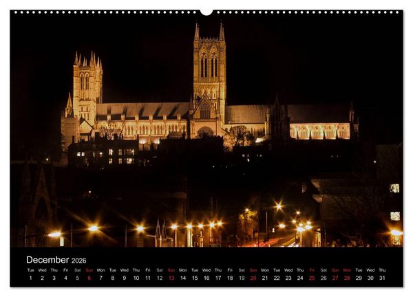Produktbild: Anglican Cathedrals (High Quality Premium Wall Calendar 2026 DIN A2 landscape),CALVENDO 12 Month Wall Calendar
