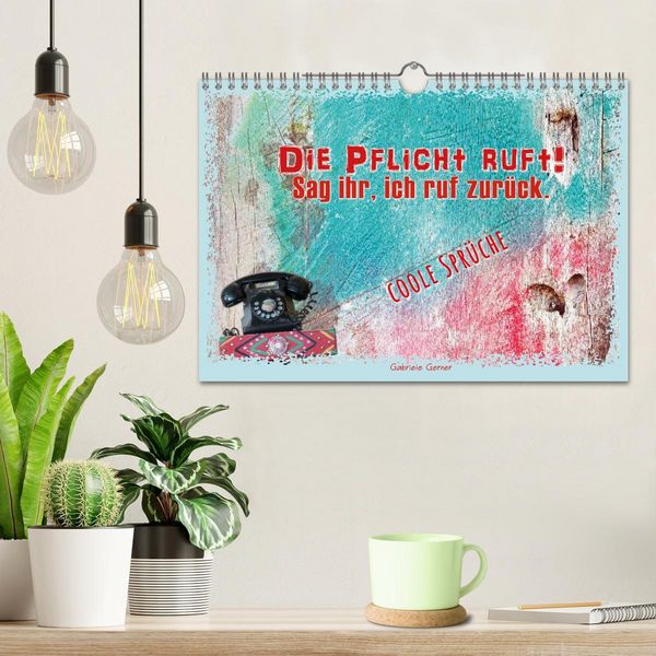 Produktbild: Die Pflicht ruft! Sag ihr, ich ruf zur&uuml;ck. (Wandkalender 2026 DIN A4 quer), CALVENDO Monatskalender