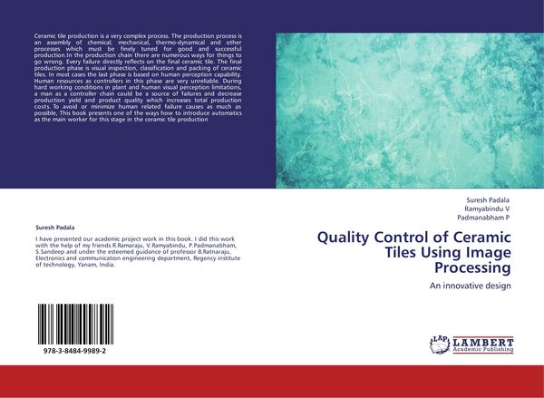 Produktbild: Quality Control of Ceramic Tiles Using Image Processing