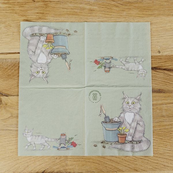 Produktbild: Servietten &ldquo;Kater Jack und Maulwurf G&uuml;nter&rdquo;