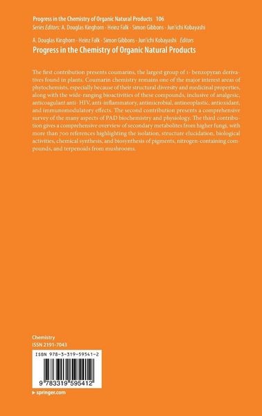 Produktbild: Progress in the Chemistry of Organic Natural Products 106