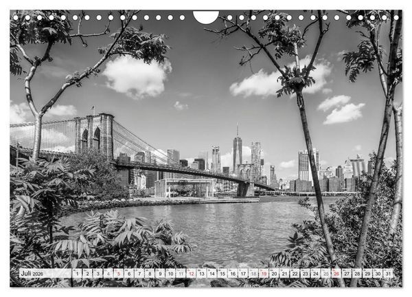 Produktbild: BROOKLYN BRIDGE Das Wahrzeichen von New York City (Wandkalender 2026 DIN A4 quer), CALVENDO Monatskalender