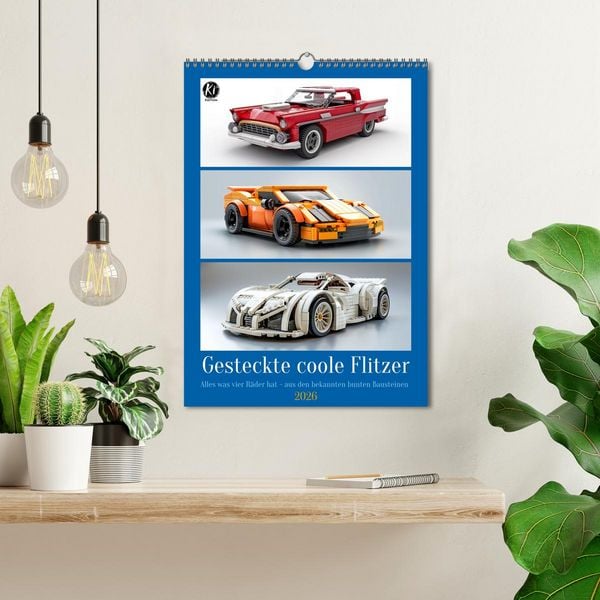 Produktbild: Gesteckte coole Flitzer (Wandkalender 2026 DIN A3 hoch), CALVENDO Monatskalender