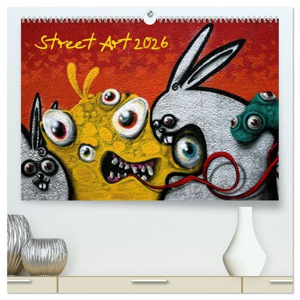Produktbild: Street-Art 2026 (hochwertiger Premium Wandkalender 2026 DIN A2 quer), Kunstdruck in Hochglanz