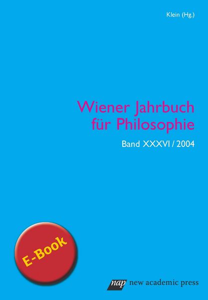 Produktbild: Wiener Jahrbuch f&uuml;r Philosophie 2004