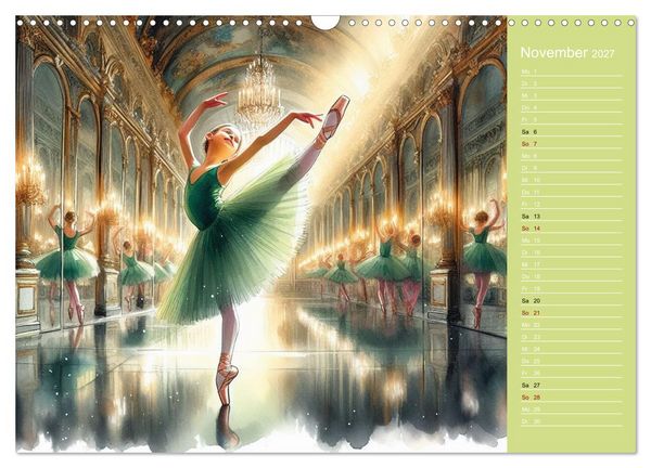 Produktbild: Zauberhafte Ballerina (Wandkalender 2027 DIN A3 quer), CALVENDO Monatskalender