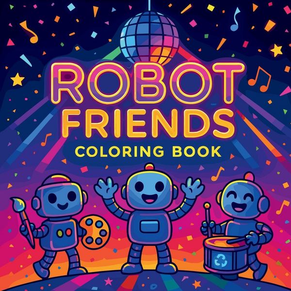 Produktbild: Robot Friends - Coloring Book