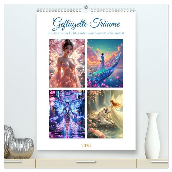 Produktbild: Gefl&uuml;gelte Tr&auml;ume (hochwertiger Premium Wandkalender 2026 DIN A2 hoch), Kunstdruck in Hochglanz