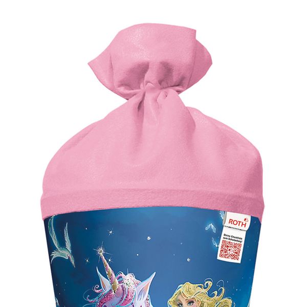 Produktbild: Motivschult&uuml;te, Magische Einhornreiterin, 70 cm, Glitter