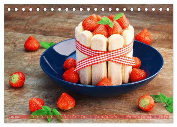 Produktbild: DESSERTVARIATIONEN (Tischkalender 2026 DIN A5 quer), CALVENDO Monatskalender