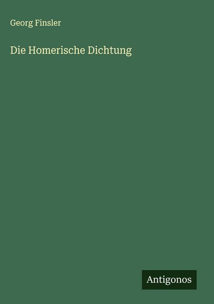 Produktbild: Die Homerische Dichtung