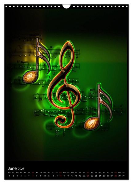 Produktbild: Jazz Over Time (Wall Calendar 2026 DIN A3 portrait), CALVENDO 12 Month Wall Calendar