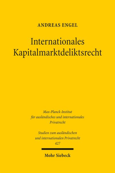 Produktbild: Internationales Kapitalmarktdeliktsrecht