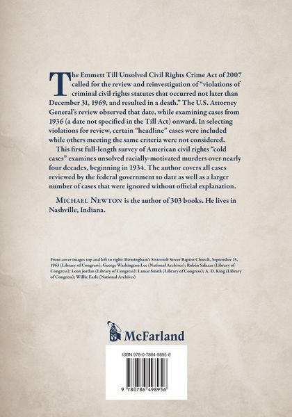 Produktbild: Unsolved Civil Rights Murder Cases, 1934-1970