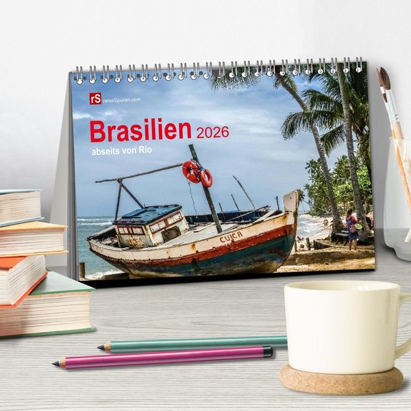Produktbild: Brasilien 2026 abseits von Rio (Tischkalender 2026 DIN A5 quer), CALVENDO Monatskalender