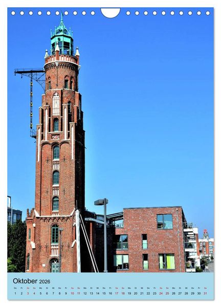 Produktbild: BREMERHAVEN die Seestadt mit maritimen Flair - 2026 (Wandkalender 2026 DIN A4 hoch), CALVENDO Monatskalender