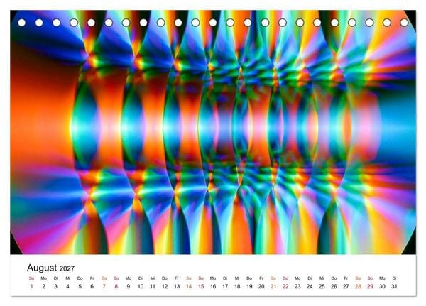 Produktbild: Spektrale Formwelten (Tischkalender 2027 DIN A5 quer), CALVENDO Monatskalender