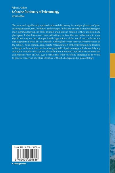 Produktbild: A Concise Dictionary of Paleontology