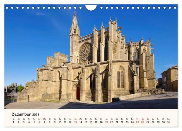 Produktbild: Cite von Carcassonne - Zeitreise ins Mittelalter (Wandkalender 2026 DIN A4 quer), CALVENDO Monatskalender
