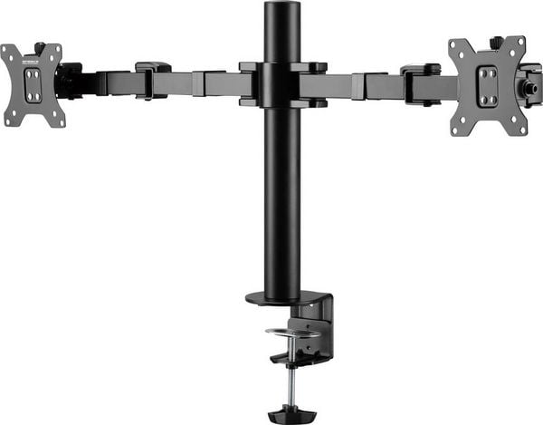 Produktbild: SpeaKa Professional SP-MM-220 Monitorhalterung 2 Display(s) 43,2 cm (17") - 81,3 cm (32") Schwarz Neigbar, Schwenkbar, Drehbar